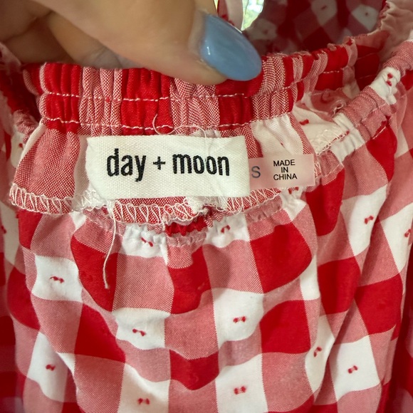 Red Checkered Women's Dress - Picture 2 of 2